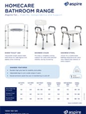 Aspire Homecare Bathroom Range Flyer
