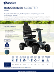 Aspire Rangerider Mobility Scooter Flyer