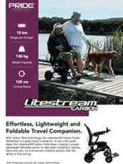 Pride Litestream Carbon Electric Wheelchair Flyer
